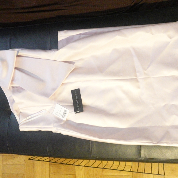 ALFRED SUNG Pink Polyester Fabric - Picture 1 of 8